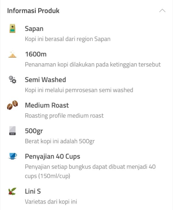 Toraja Sapan 200g/500g Arabica coffee - Image 3