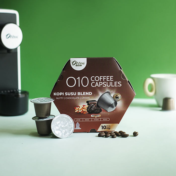 Oten Coffee Kopi Susu Blend Coffee Capsule Nespresso Compatible