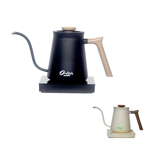 Temperature Control Coffee Kettle (Black, Gold 600ml)